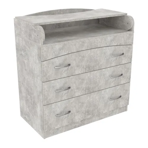 Комод пеленальный №2, Бетон, 864/465/916