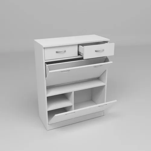 Тумба для обуви №4, Белый, 800/350/1010