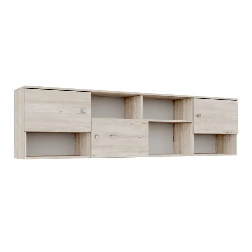 Полка навесная F-12, Дуб Самоа Дымчатый