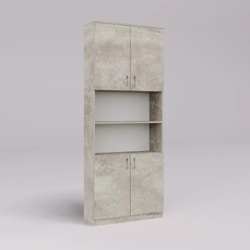 Шкаф офисный ОШ-3, Бетон, 800/340/2100