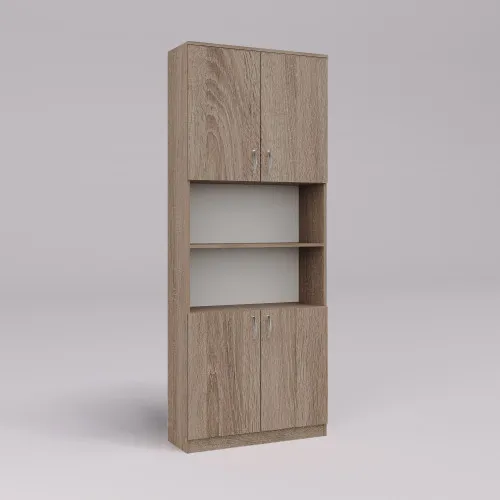 Шкаф офисный ОШ-3, Дуб Сонома Трюфель, 800/340/2100