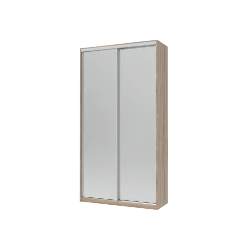 Шкаф купе Doros Сити Лайт Дуб Cонома 2 Зеркала 120х45х225 (44900068)