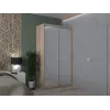 Шкаф купе Doros Сити Лайт Дуб Cонома 2 Зеркала 120х45х225 (44900068)