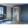 Шафа купе Doros Сіті Лайт Дуб Cонома 1 ДСП / 1 Дзеркало 150х60х225 (42002039)