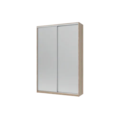 Шафа купе Doros Сіті Лайт Дуб Cонома 2 Дзеркала 150х45х225 (42002038)