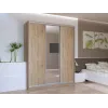 Шафа купе Doros Сіті Лайт Дуб Cонома 2 ДСП / 1 Дзеркало 180х60х225 (41070010)