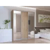 Шафа купе Doros Сіті Лайт Дуб Cонома 1 ДСП / 2 Дзеркала 180х60х225 (44900030)