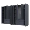 Шафа для одягу Doros Гелар Шафа Графіт 4+4 ДСП 310х49,5х203,4 (42002130)