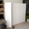 Шафа для одягу Doros Промо Біла 2+3 ДСП 225х48х204 (42005004)