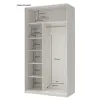 Шафа купе Doros Сіті Лайт Біле дерево 2 ДСП 120х60х225 (42002014)