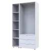 Шафа Doros Гелар з Етажеркою Білий 2 ДСП 115.7х49.5х203.4 (42005029)