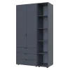 Шкаф Doros Гелар с Этажеркой Графит 2 ДСП 115.7х49.5х203.4 (42005054)