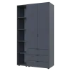 Шкаф Doros Гелар с Этажеркой Графит 2 ДСП 115.7х49.5х203.4 (42005054)