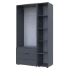 Шкаф Doros Гелар с Этажеркой Графит 2 ДСП 115.7х49.5х203.4 (42005054)