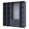 Шафа Doros Гелар з 2 Етажерками Графіт 3 ДСП 192.6х49.5х203.4 (42005060)