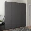 Шафа для одягу Doros Промо Графіт 2+2 ДСП 180х48х204 (42005068)