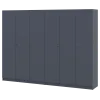 Шафа для одягу Doros Промо Графіт 3+3 ДСП 270х48х204 (42005070)