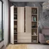 Шафа Doros Гелар з Етажеркою Дуб Сонома 3 ДСП 154.4х49.5х203.4 (42005042)