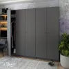 Шафа для одягу Doros Промо Графіт 2+3 ДСП 225х48х204 (42005069)