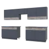 Кухня Лея Doros 3 м Графит/Клондайк ДСП 300х60х250 (81000012)