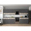 Кухня Лея Doros 3.4 м Графит/Клондайк ДСП 340х60х250 (81000011)