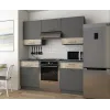 Кухня Лея Doros 1.8 м Графит/Клондайк ДСП 180х60х250 (81000014)