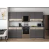Кухня Лея Doros 2.6 м Графит/Клондайк ДСП 260х60х250 (81000013)