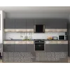 Кухня Лея Doros 3.4 м Графит/Клондайк ДСП 340х60х250 (81000011)