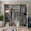 Шафа купе Doros Сіті Лайт Дуб сонома 1 ДСП / 2 Дзеркала 225х60х225 (42002136)