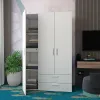 Шафа для одягу Doros Ектор Білий 3 ДСП 116х180х49.5 (80737076)