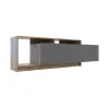 Стенка в гостинную Doros U2 Тахо Графит ДСП 160х38х48 (41510106)