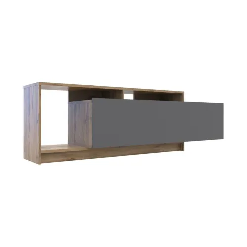 Стенка в гостинную Doros U2 Тахо Графит ДСП 160х38х48 (41510106)