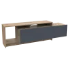 Стенка в гостинную Doros U2 Тахо Графит ДСП 160х38х48 (41510106)