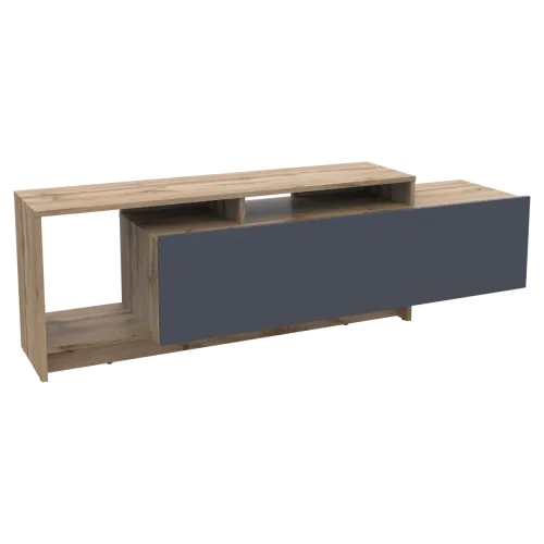 Стенка в гостинную Doros U2 Тахо Графит ДСП 160х38х48 (41510106)