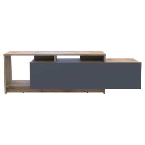 Стенка в гостинную Doros U2 Тахо Графит ДСП 160х38х48 (41510106)