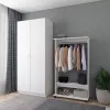Шафа для одягу Doros Promo з полицями Біла 2 ДСП 90х48х204 (42005100)