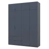 Шафа для одягу Doros Лукас Графіт/Графіт 180х50х240 (80736288)