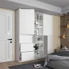 Шафа для одягу Doros Морган Біла ДСП/Шухляді 180х38.5х210 (42002246)