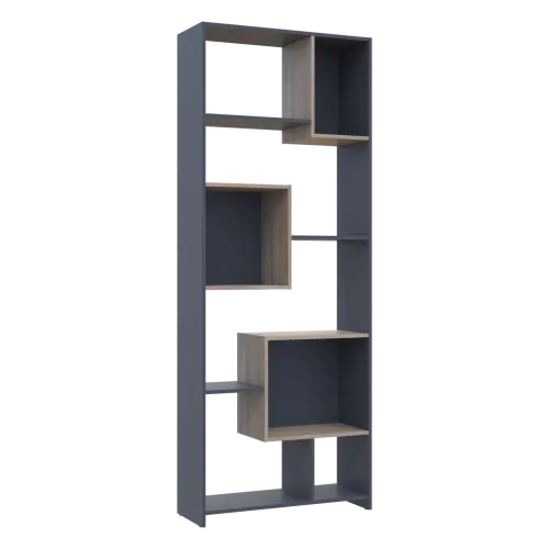 Этажерка Высокая Doros B1S Графит/Дуб Сонома 81х30х210 (41516040)