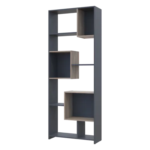 Этажерка Высокая Doros B1S Графит/Дуб Сонома 81х30х210 (41516040)