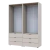 Шафа для одягу Doros Гелар Шафа Кашемір 2+2 ДСП 155х49.5х203.4 (80737637)