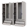Шафа для одягу Doros Гелар Шафа Кашемір 3+3 ДСП 232.4х49.5х203.4 (80737640)