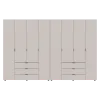 Шафа для одягу Doros Гелар Шафа Кашемір 4+4 ДСП 310х49.5х203.4 (80737642)
