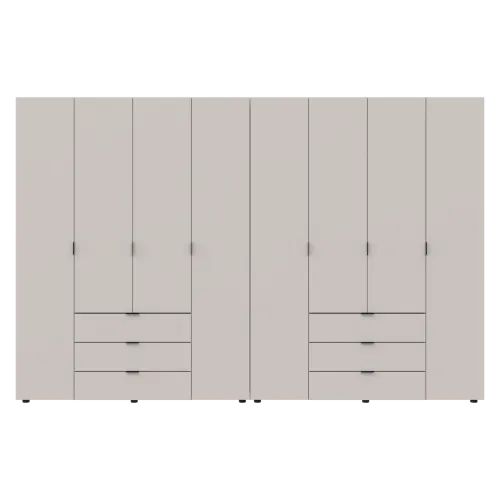 Шафа для одягу Doros Гелар Шафа Кашемір 4+4 ДСП 310х49.5х203.4 (80737642)