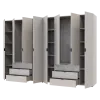 Шафа для одягу Doros Гелар Шафа Кашемір 4+4 ДСП 310х49.5х203.4 (80737642)
