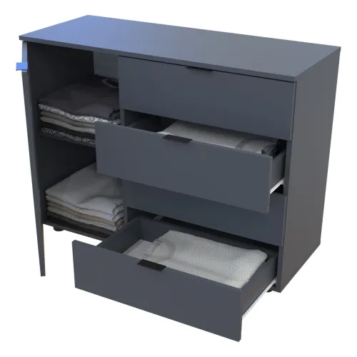 Комод Doros GС1 Графит 100х40х81,2 (41510069)