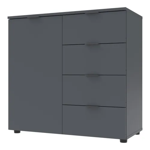 Комод Doros Рон 1 1 фасад 4 шухляды Графіт 80х38х81 (41516006)