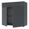Комод Doros Рон 2 2 фасады 1 шухляда Графит 80х38х100 (41516004)