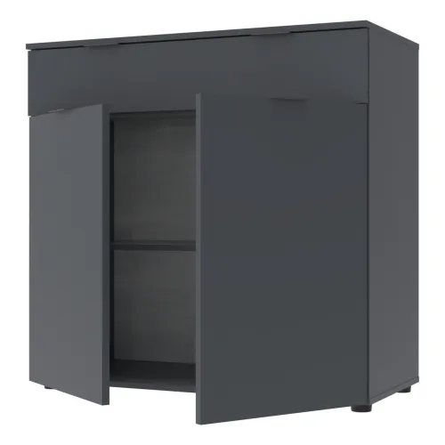 Комод Doros Рон 2 2 фасады 1 шухляда Графит 80х38х100 (41516004)