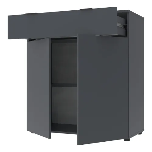 Комод Doros Рон 2 2 фасады 1 шухляда Графит 80х38х100 (41516004)